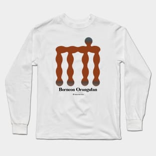 Bold monkey print "Orangutan" Long Sleeve T-Shirt